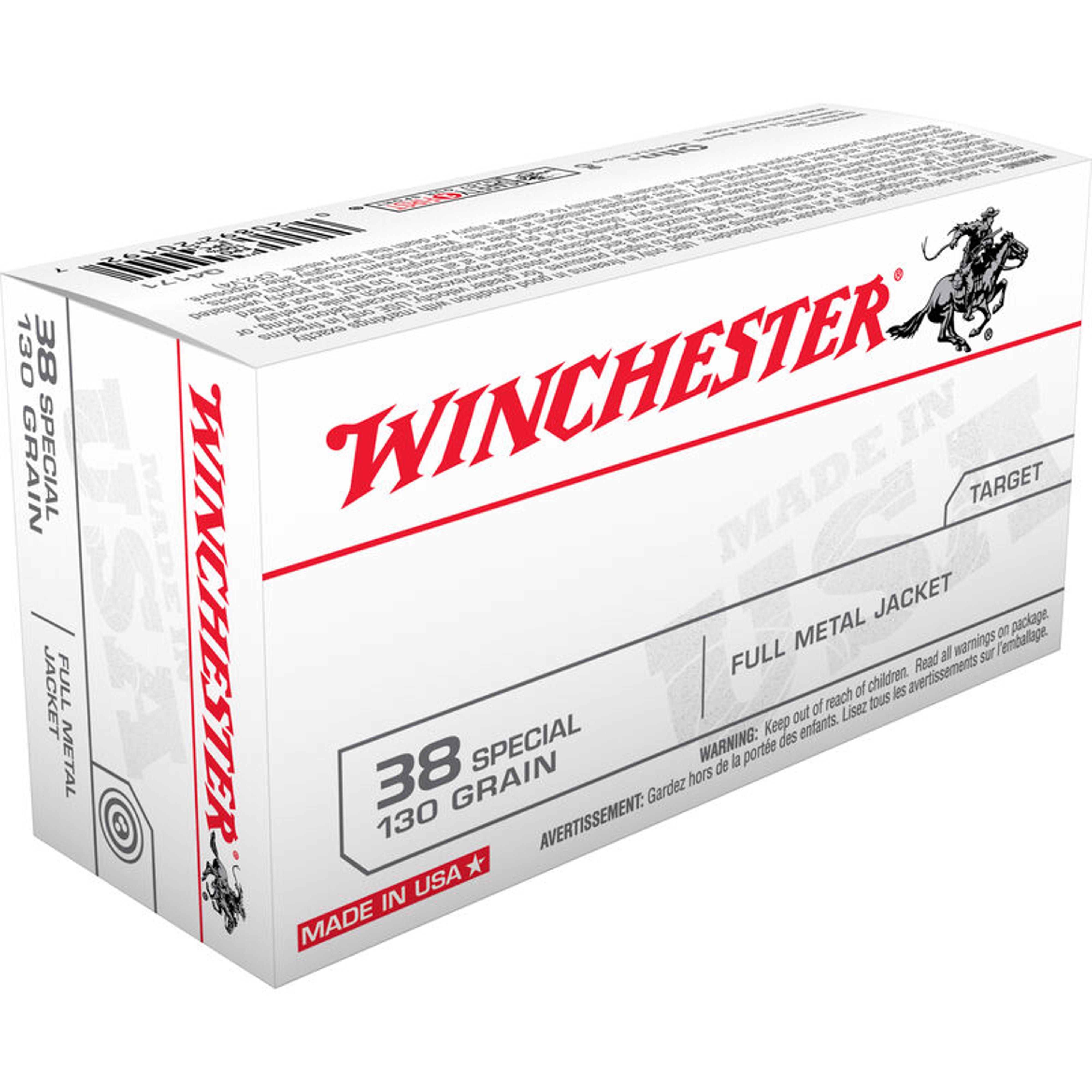 <p>Winchester 38 Special 130 gr FMJ 50/box</p>
